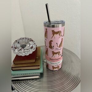 Juicy Couture NWT Pink Themed Stainless Steel
24 oz hot and cold tumbler
